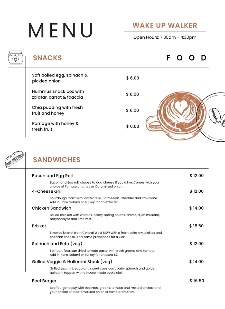Menu, Rusty Dust