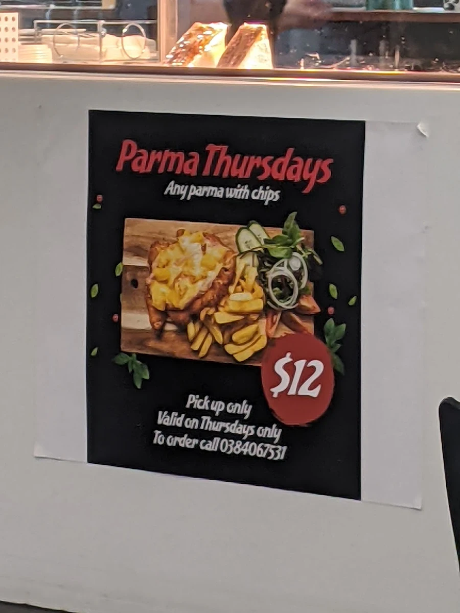 Menu, Cafe 230