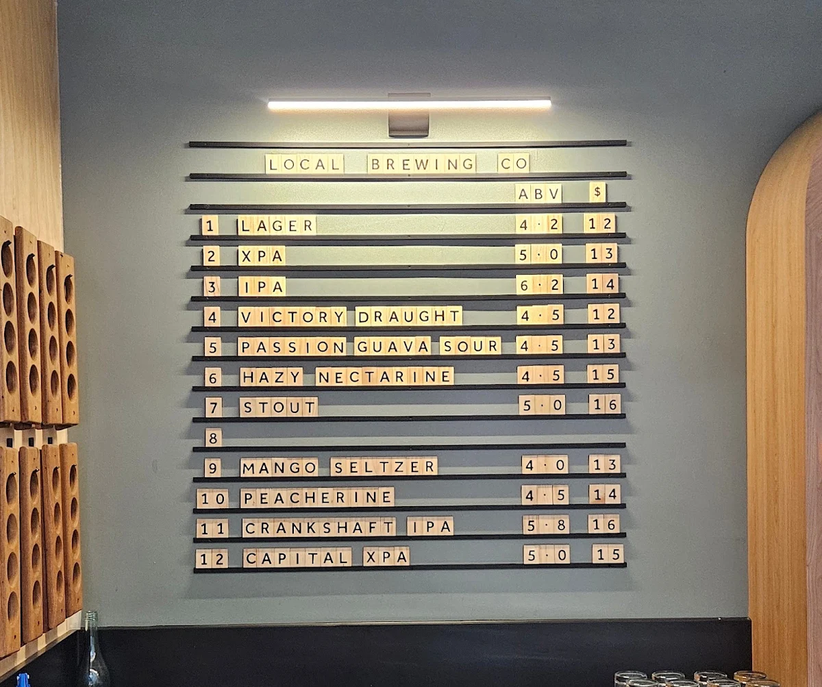 Menu, Local Brewing Co. Taproom & Pizza Kitchen
