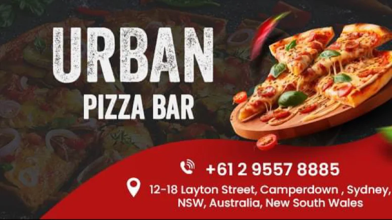 Menu, Urban Pizza Bar