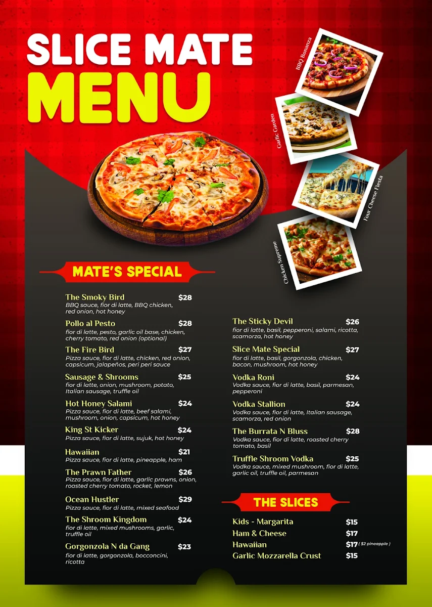 Menu, Slice Mate