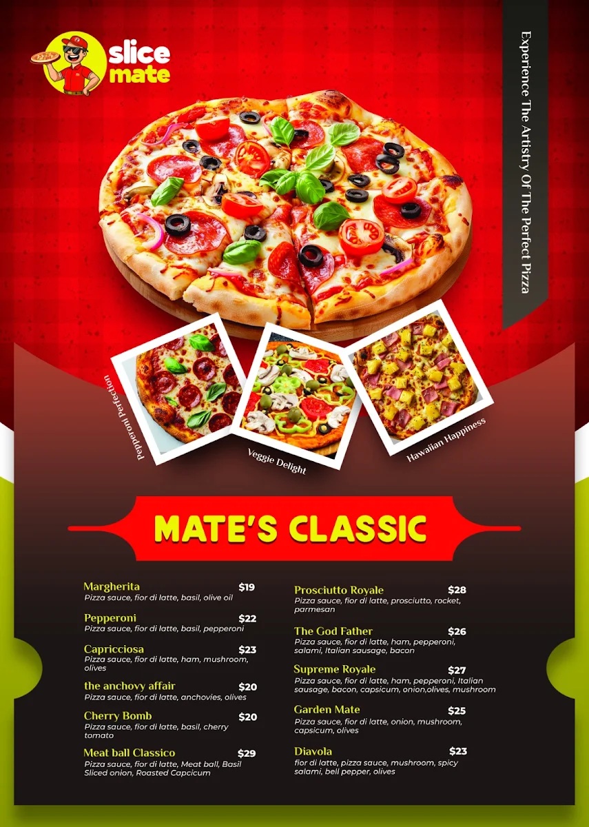 Menu, Slice Mate