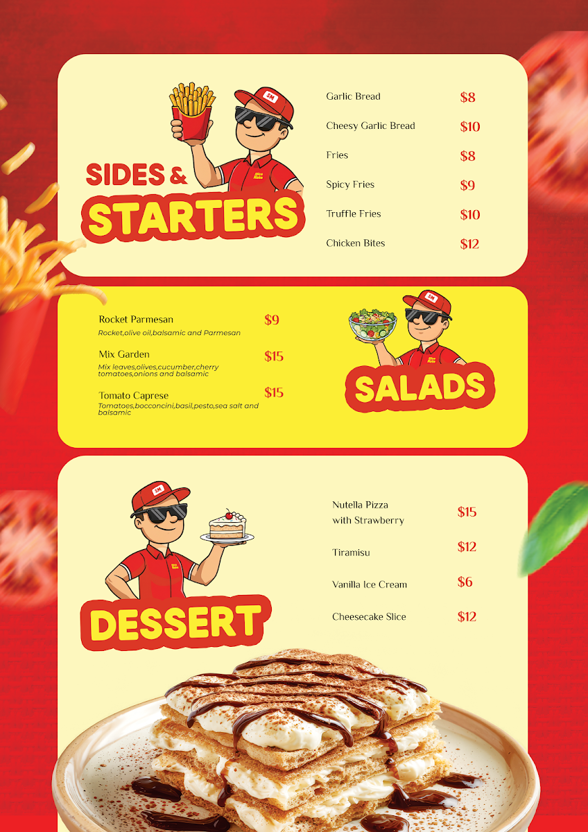 Menu, Slice Mate