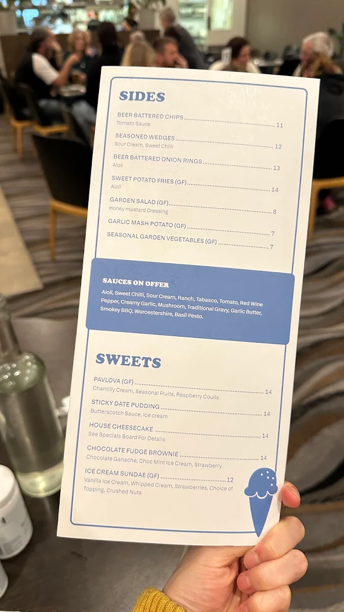 Menu, The Kwinana Local Bar and Bistro