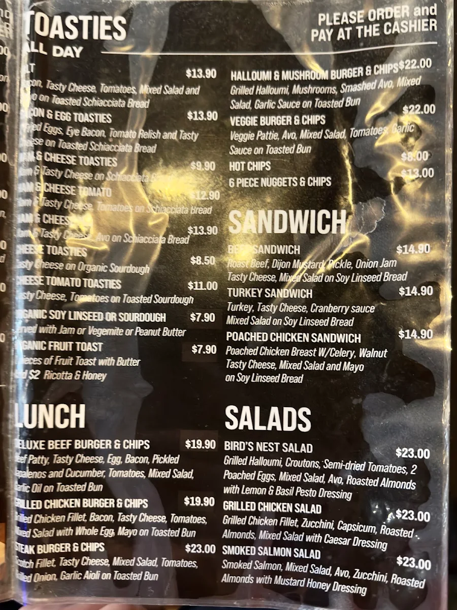 Menu, Vertical Espresso