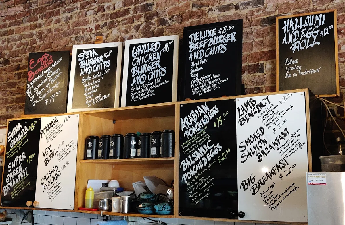 Menu, Vertical Espresso