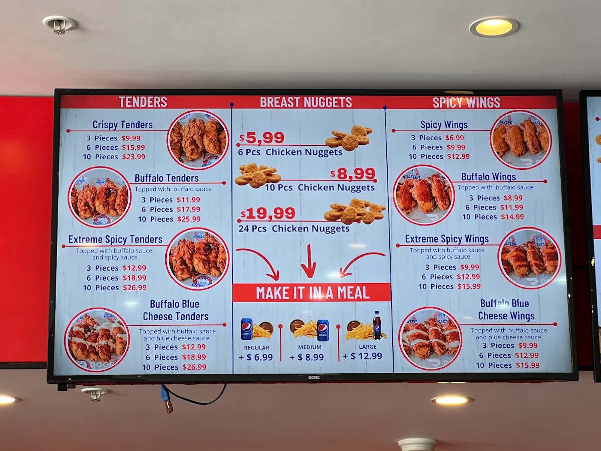 Menu, Broaster Chicken Olympic Park/Antonio's Chicken