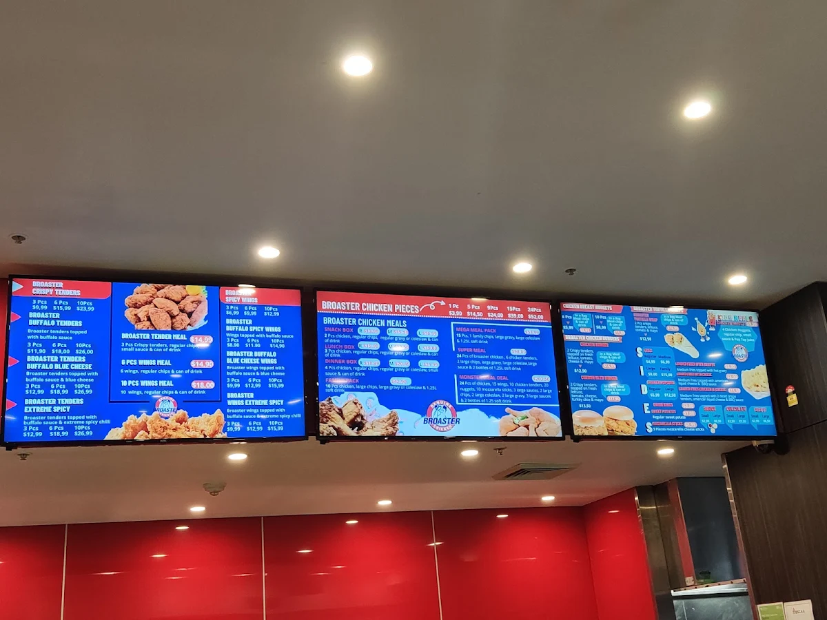 Menu, Broaster Chicken Olympic Park/Antonio's Chicken