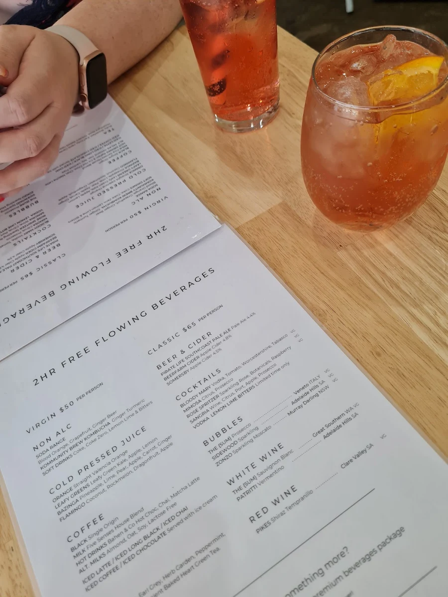 Menu, Mimosa