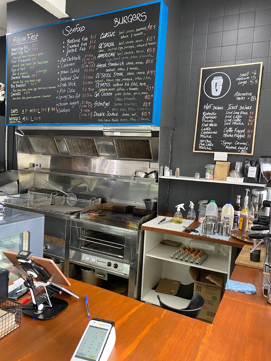 Menu, Georgio's Coffee