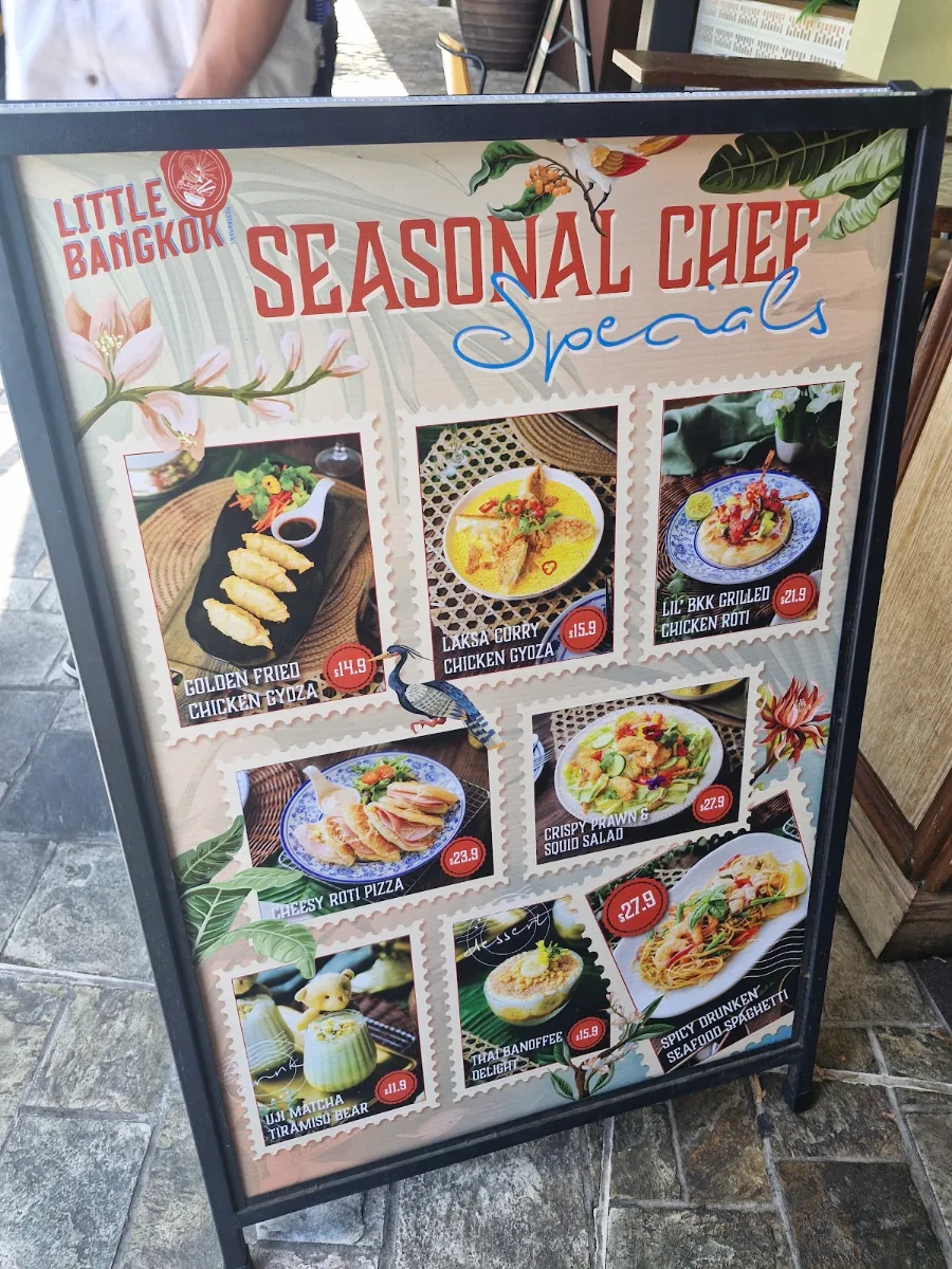 Menu, Little Bangkok