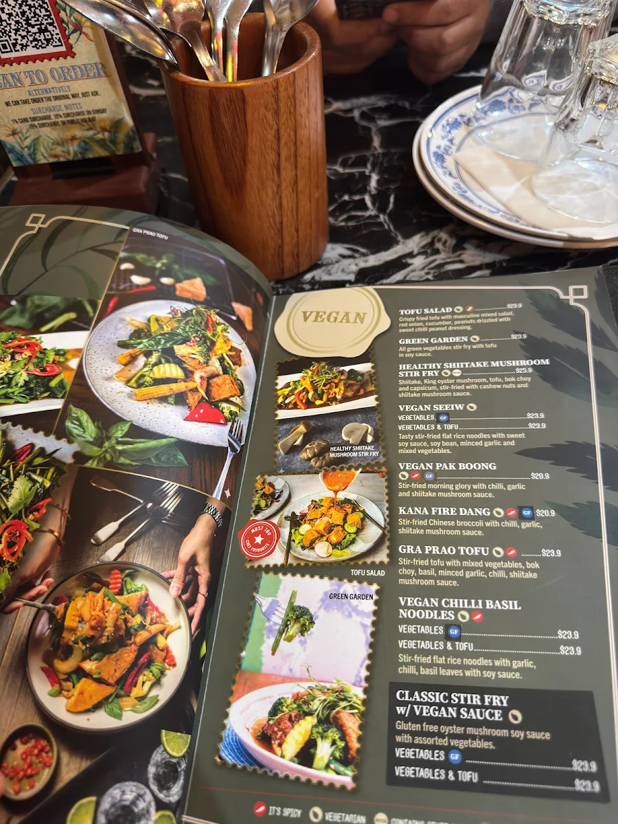 Menu, Little Bangkok