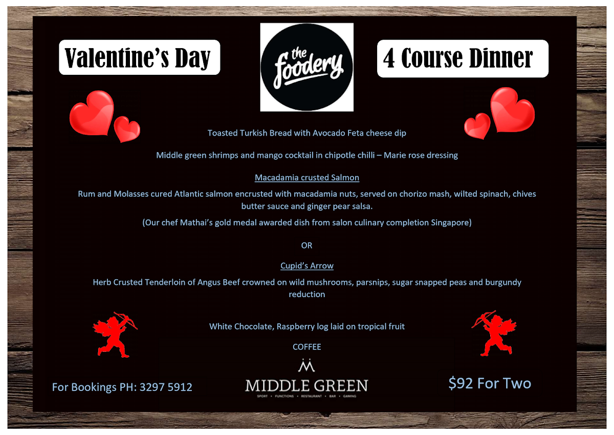 Menu, The Foodery