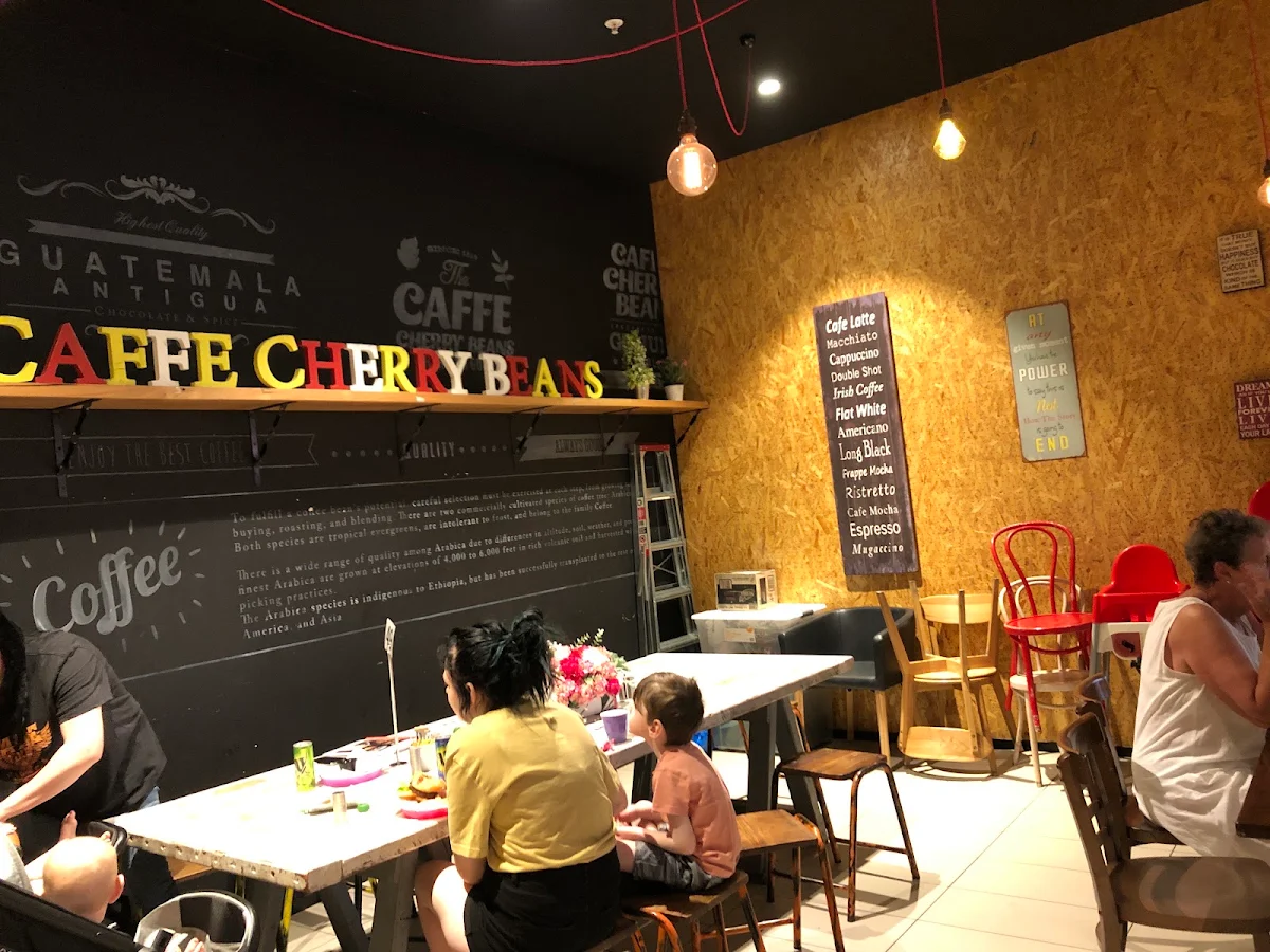 Menu, Caffe Cherry Beans