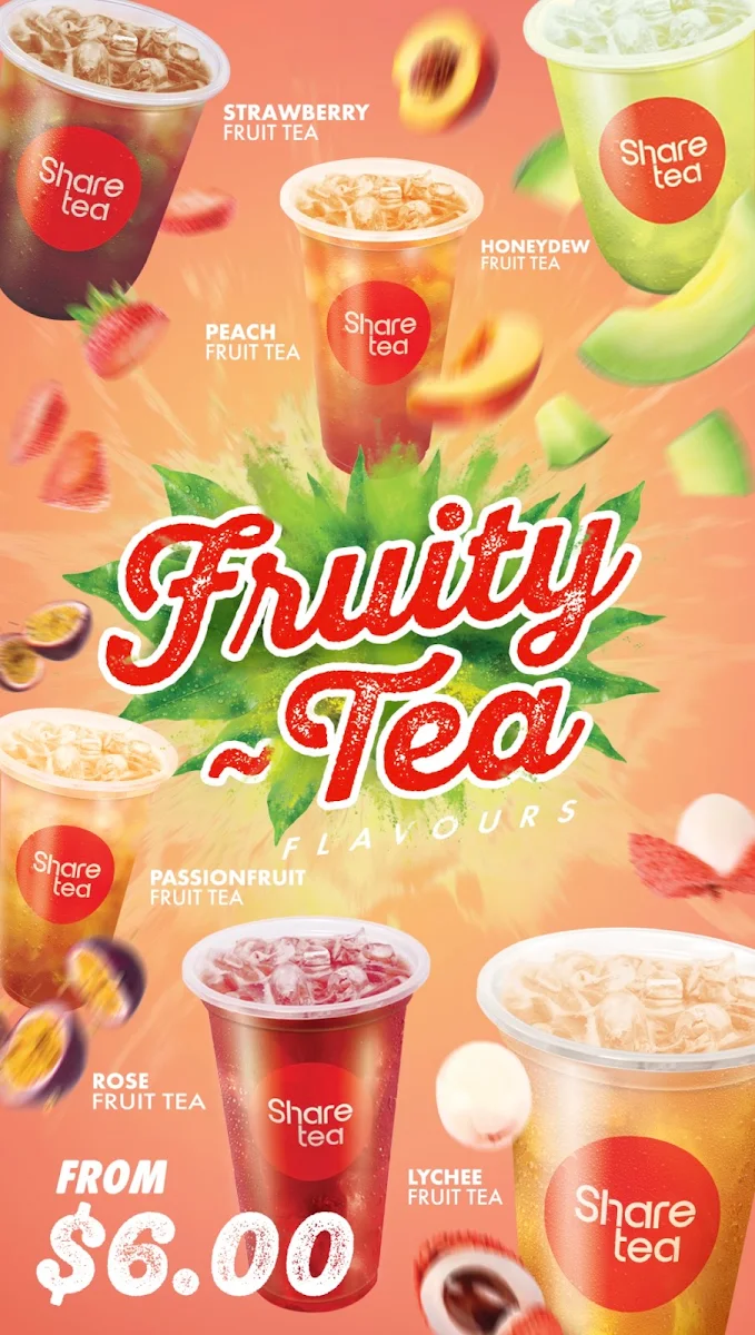 Menu, Sharetea Oran Park