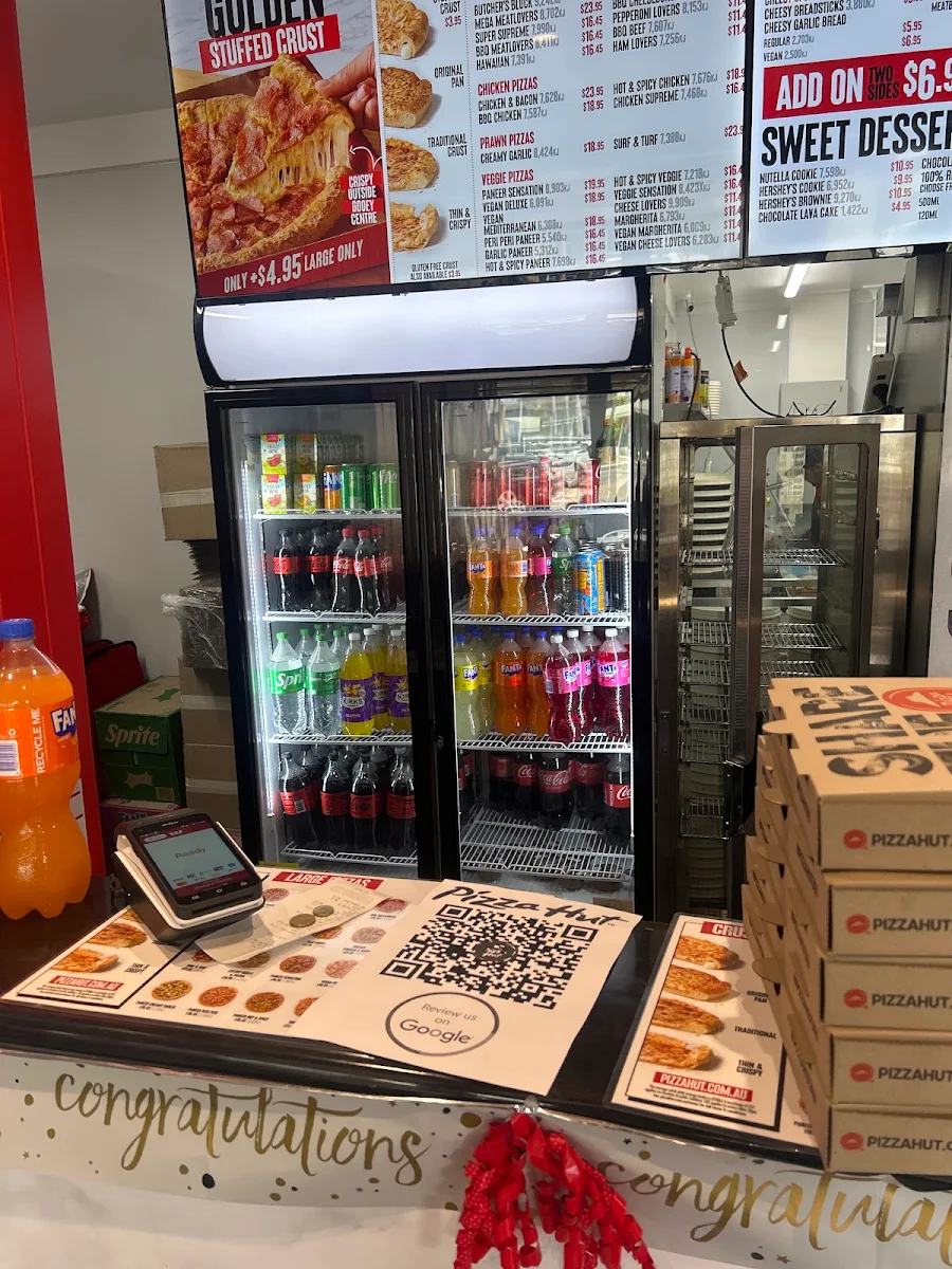Menu, Pizza Hut Maryborough