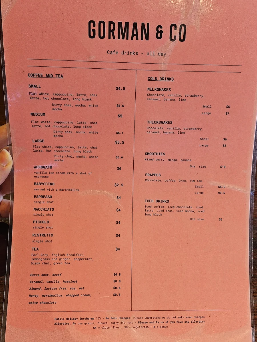 Menu, Gorman & Co