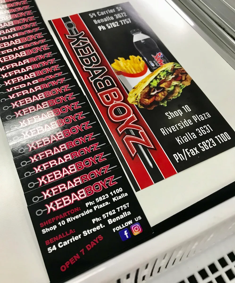 Menu, Kebab Boyz