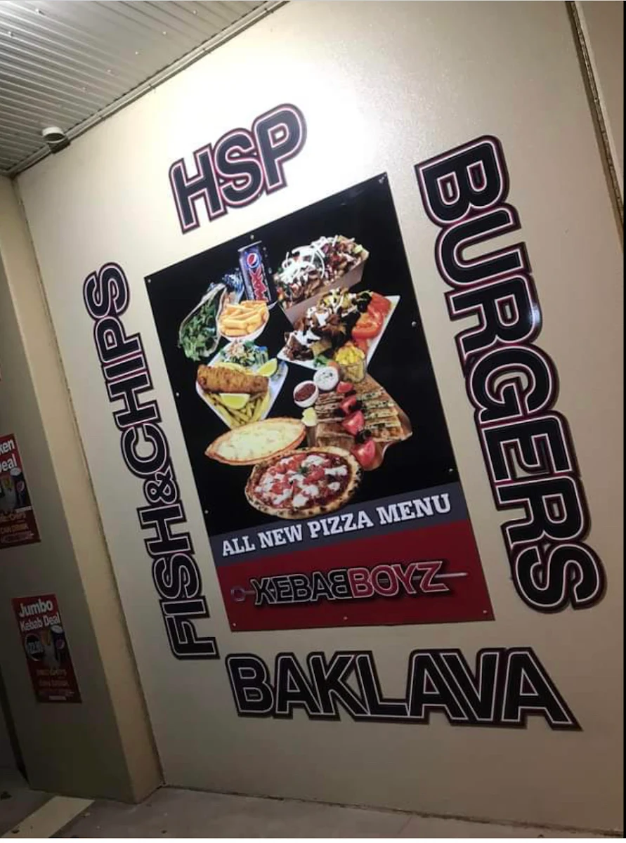 Menu, Kebab Boyz