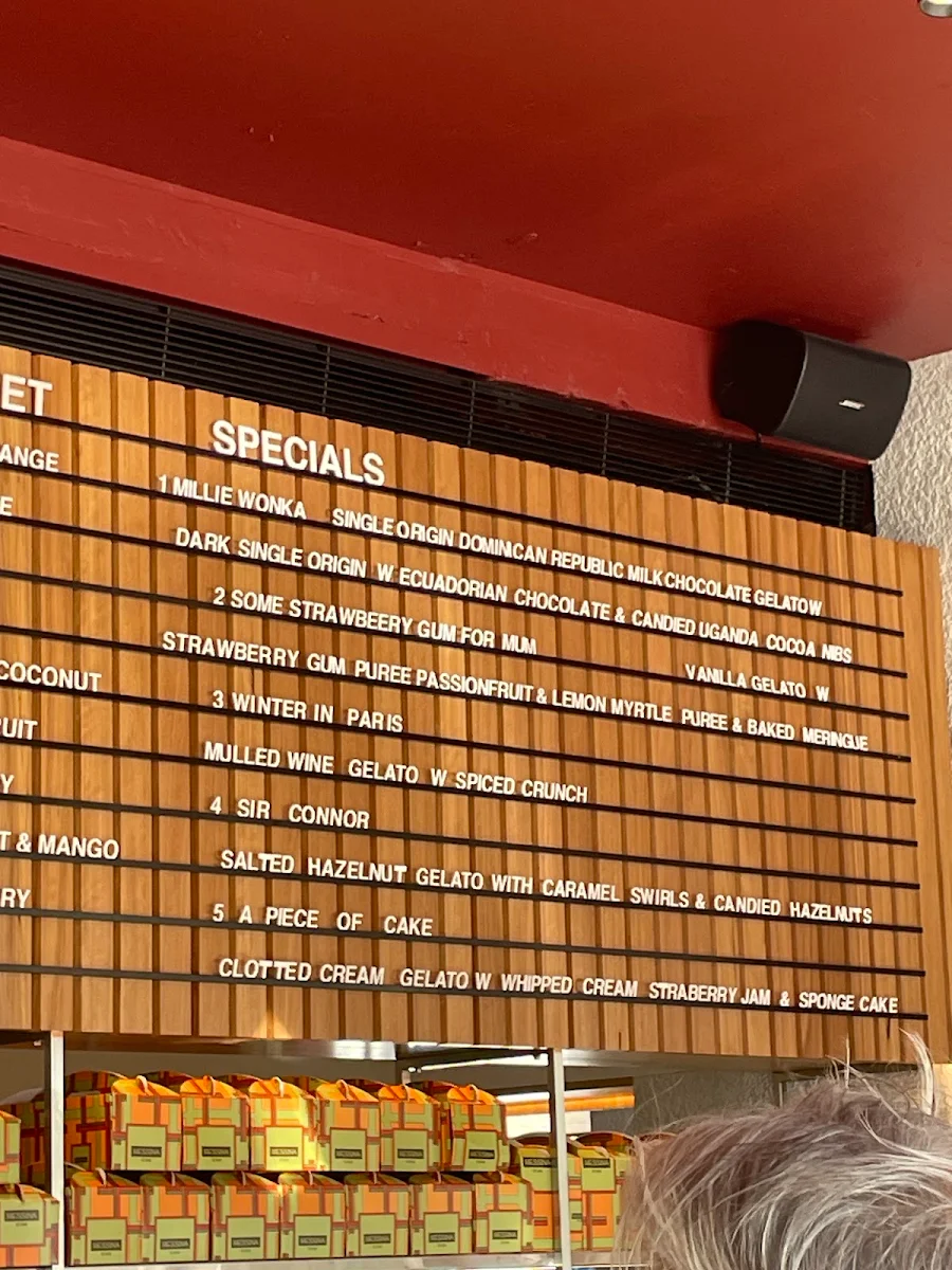 Menu, Gelato Messina Marrickville - Messinaville