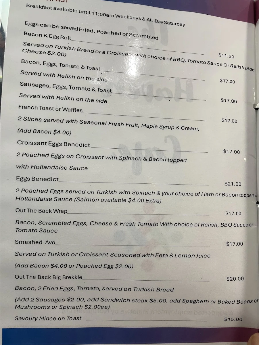 Menu photo 1