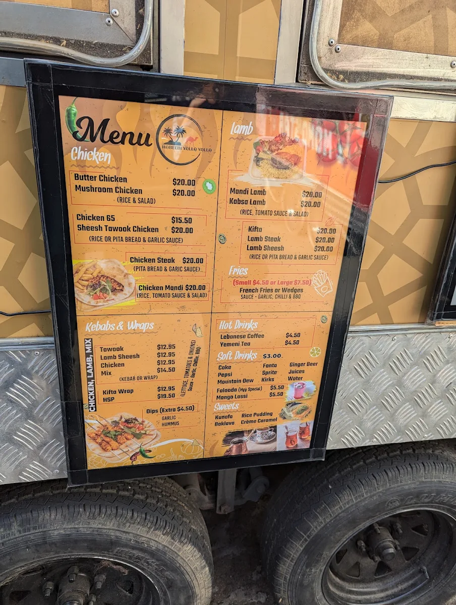 Menu, HABEEBI YALLA YALLA