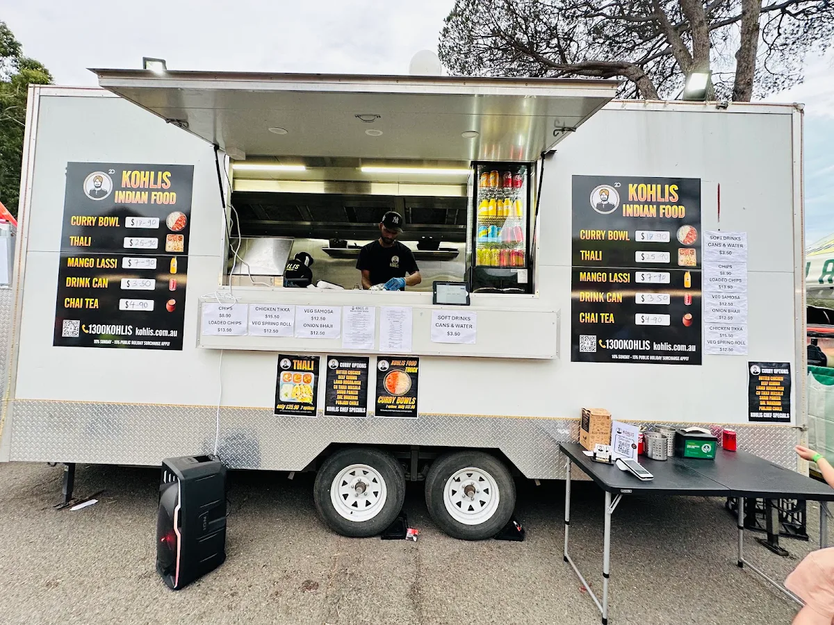 Menu, Kohlis Indian Food Truck