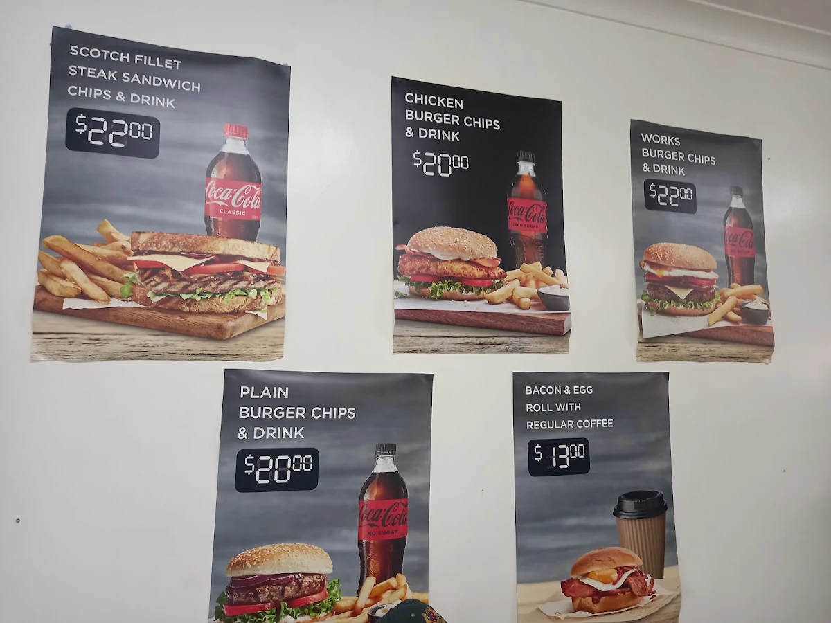 Menu, Kimbo's Takeaway