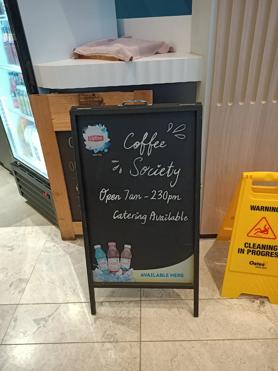 Menu, Coffee Society