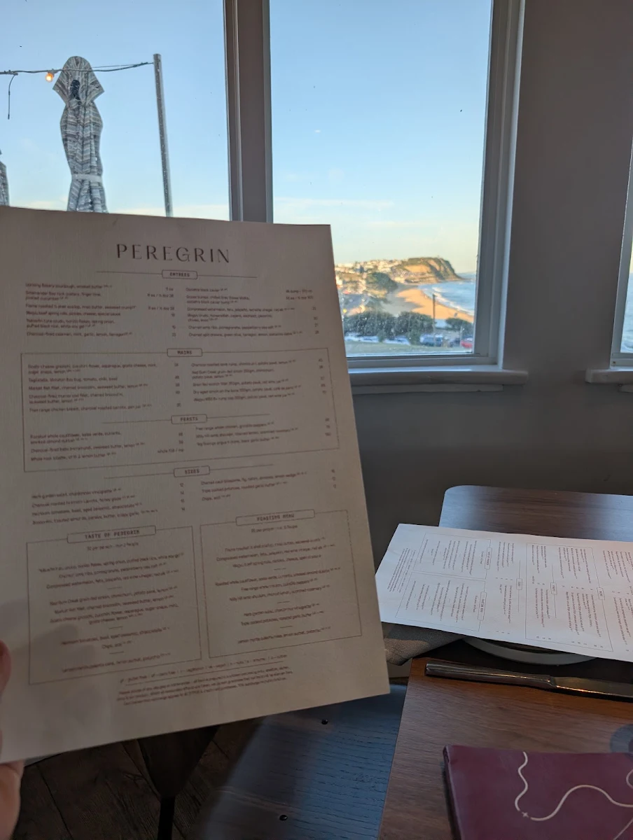 Menu, Peregrin