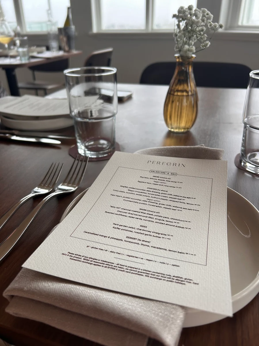 Menu, Peregrin