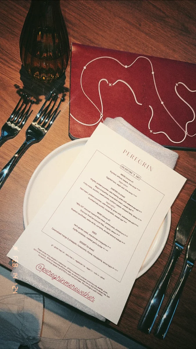 Menu, Peregrin