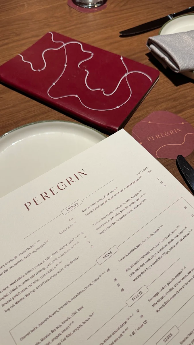 Menu, Peregrin