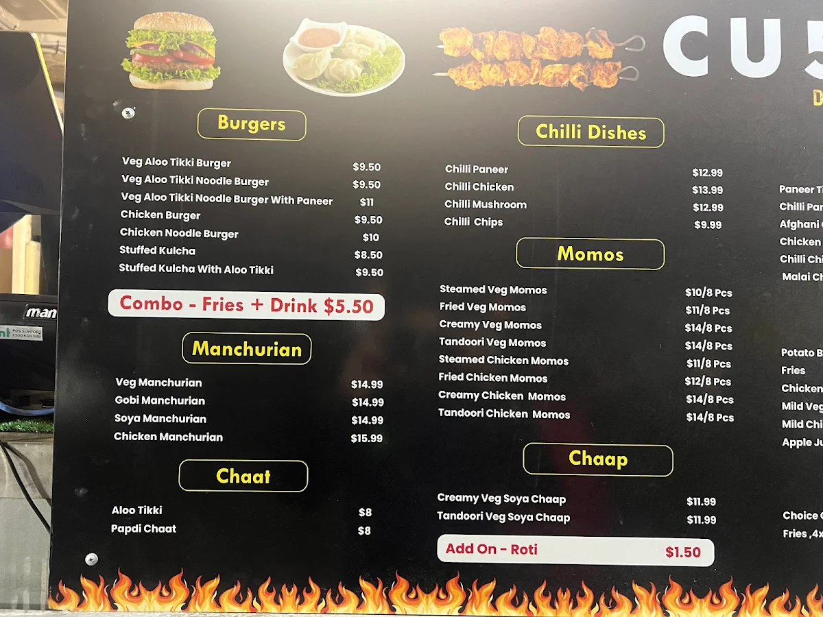 Menu, CU5O'CLOCK