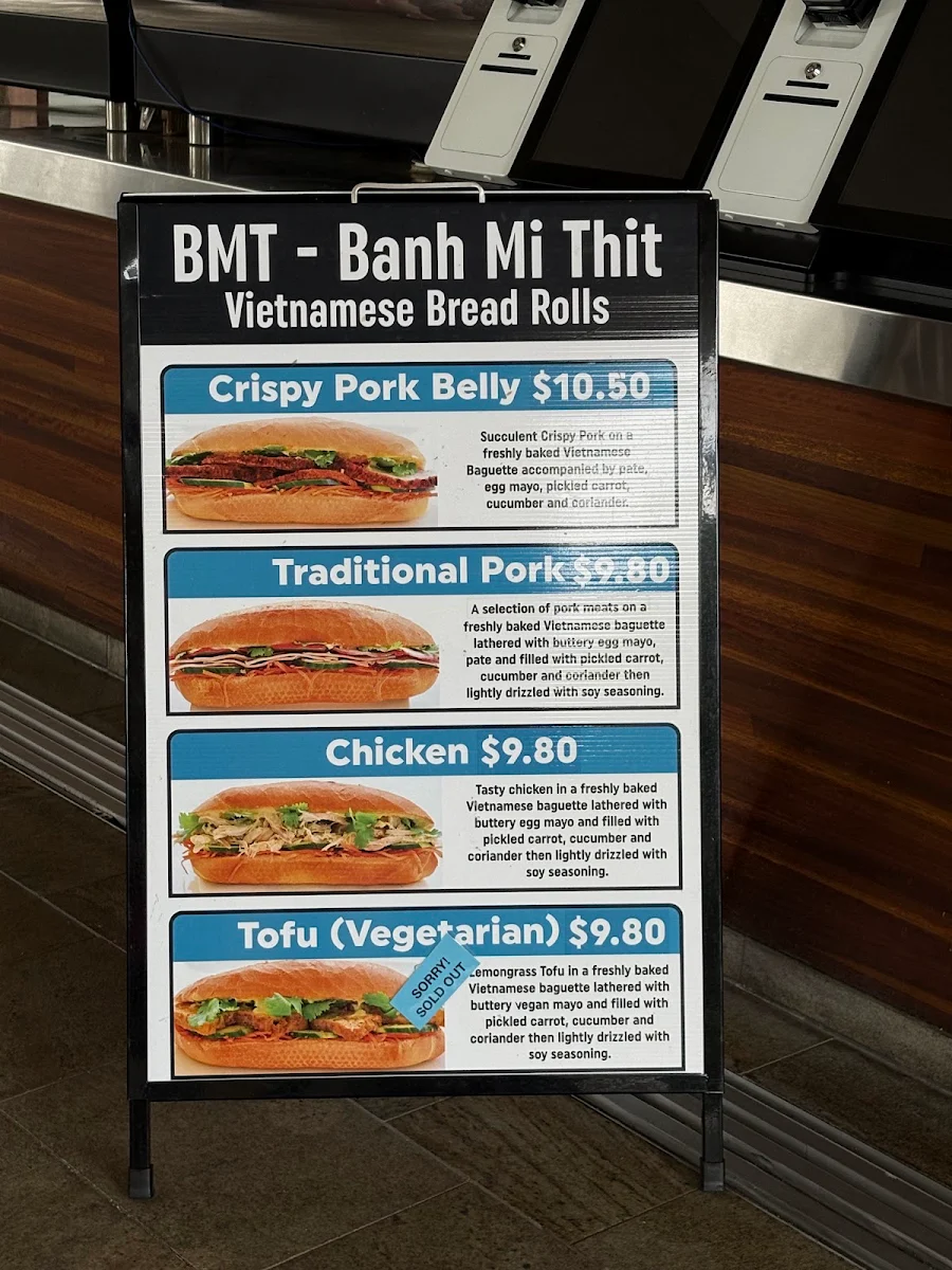 Menu, Lakeside Cafe