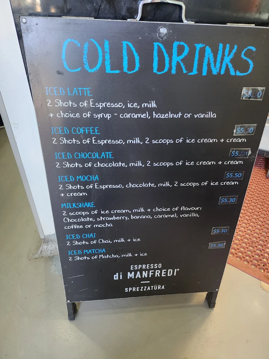 Menu, Lakeside Cafe