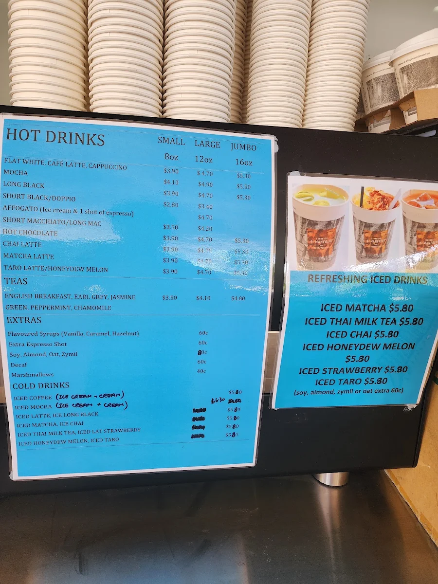 Menu, Lakeside Cafe
