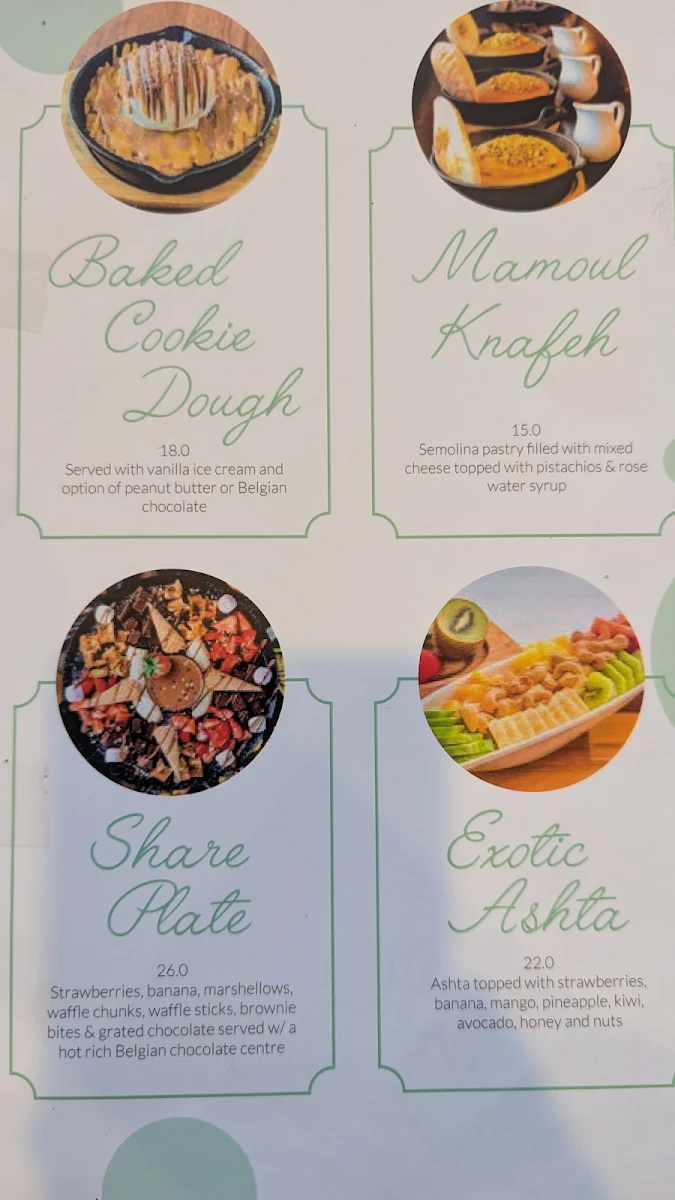 Menu, Profiterole Patisserie Penrith