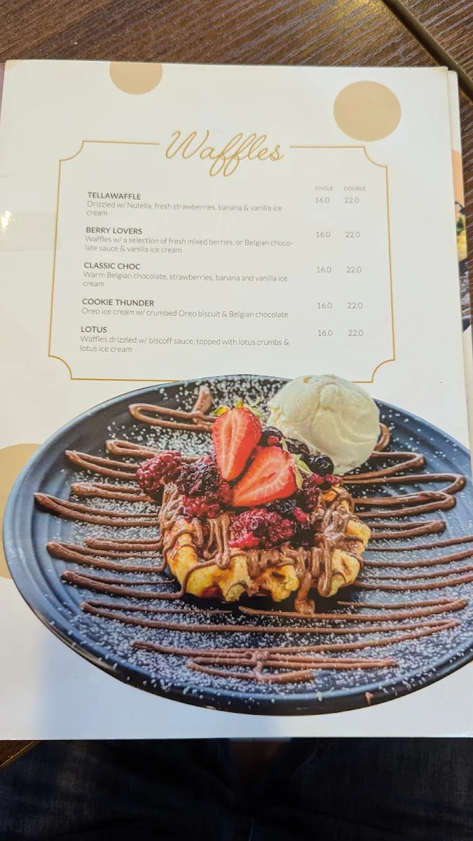 Menu, Profiterole Patisserie Penrith