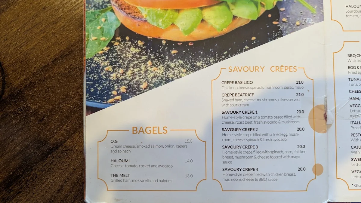 Menu, Profiterole Patisserie Penrith