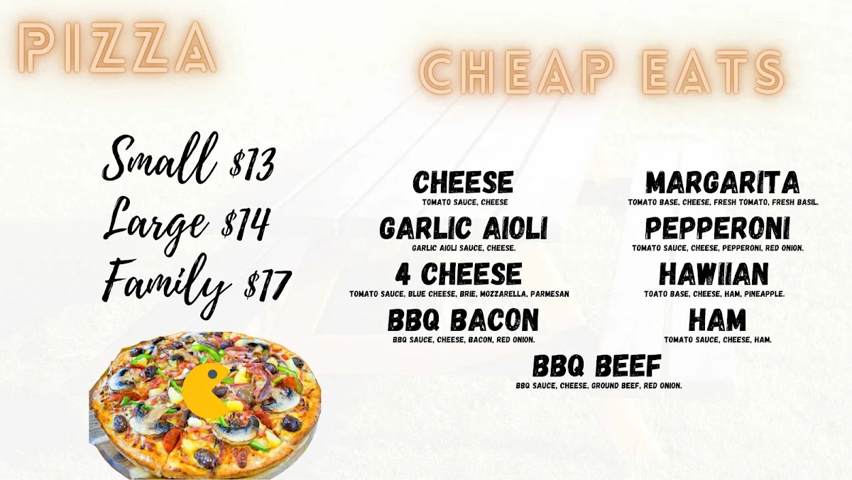 Menu, The Singing Chef Italian Restaurant