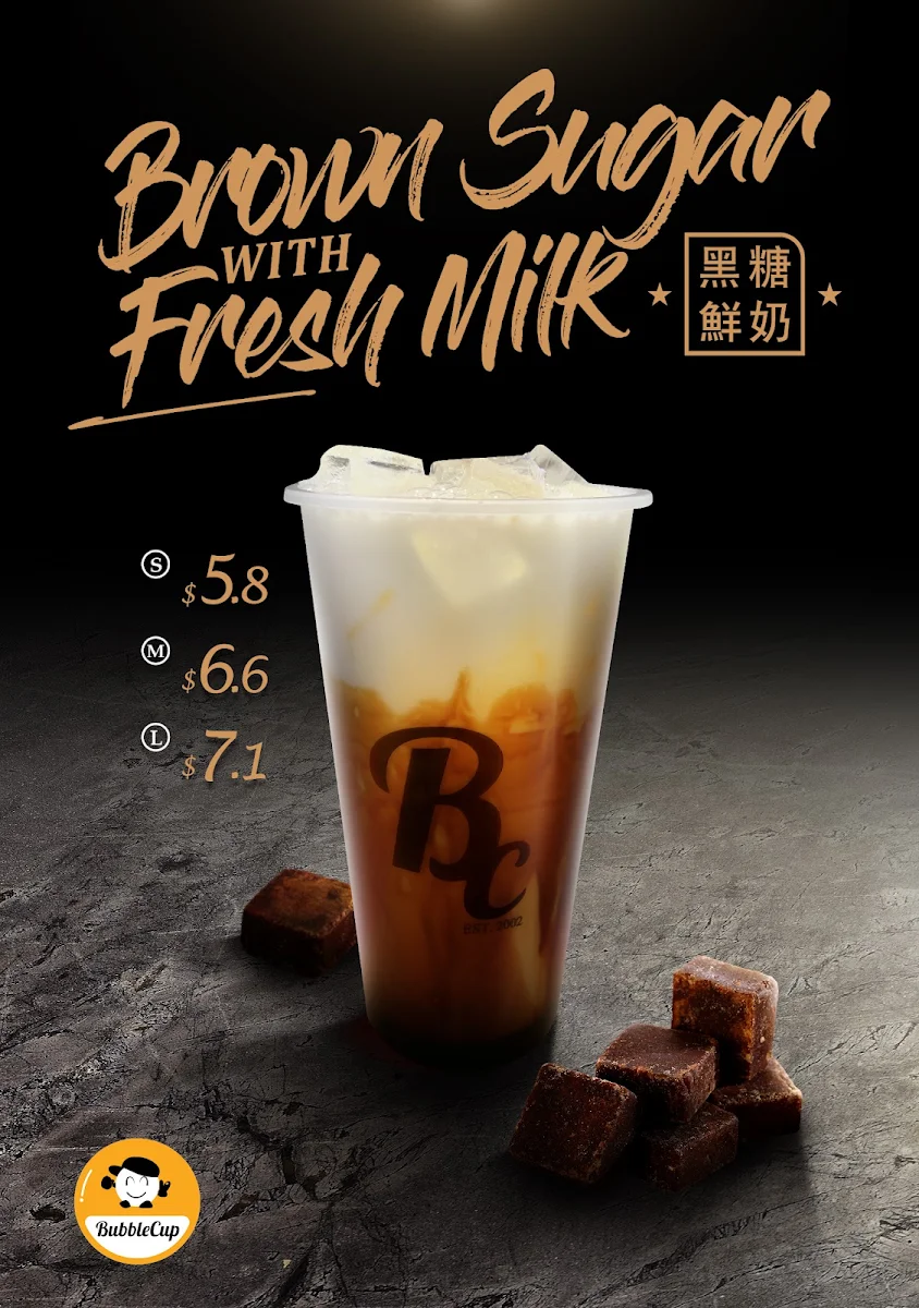 Menu, Bubble Cup