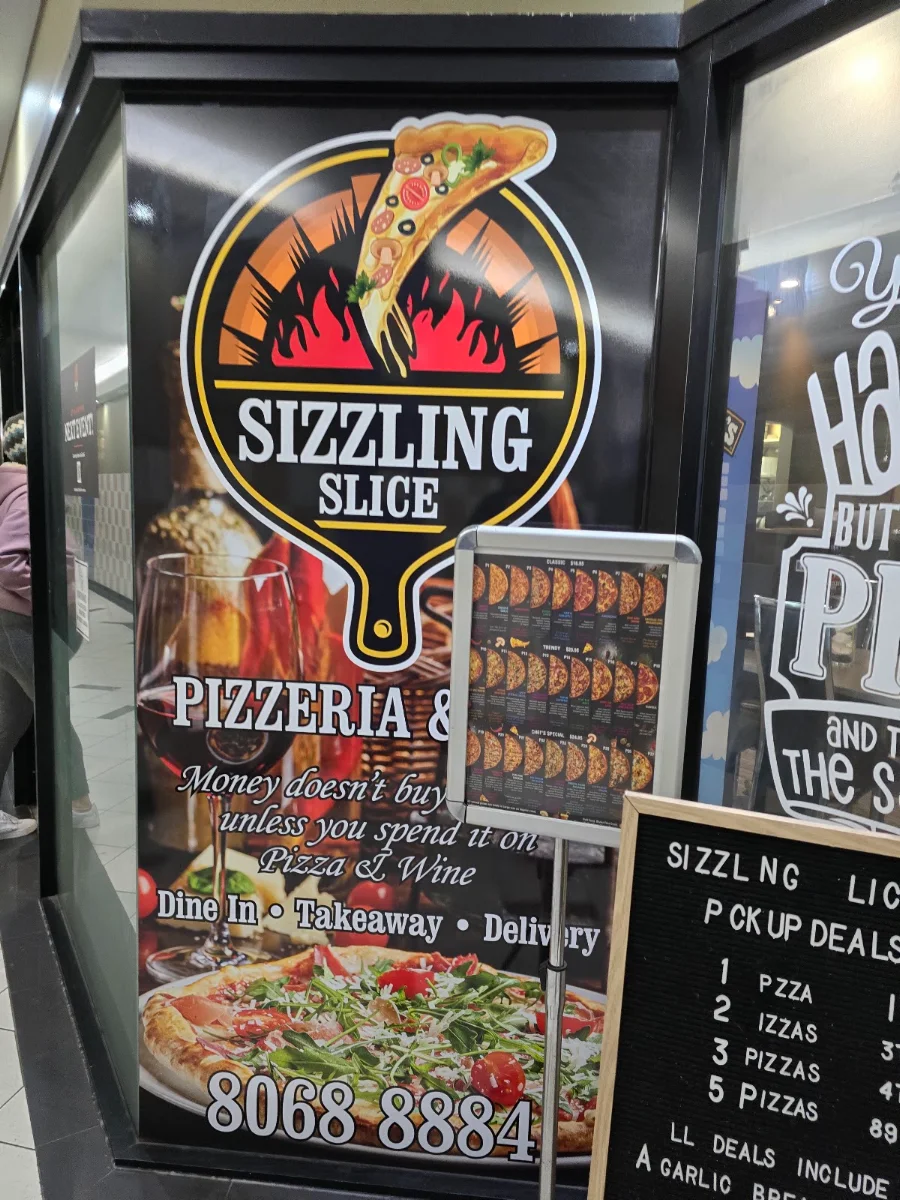 Menu, Sizzling Slice - Turramurra