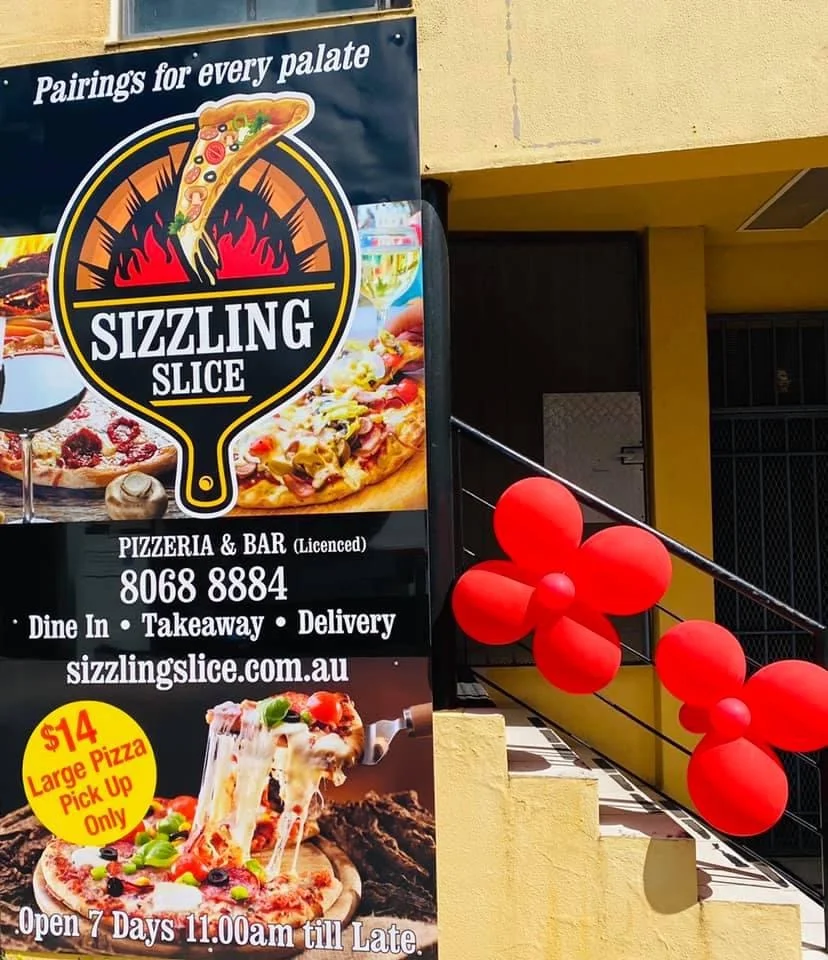 Menu, Sizzling Slice - Turramurra