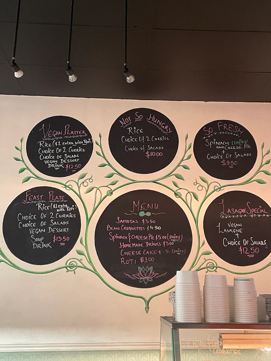 Menu, Gopals