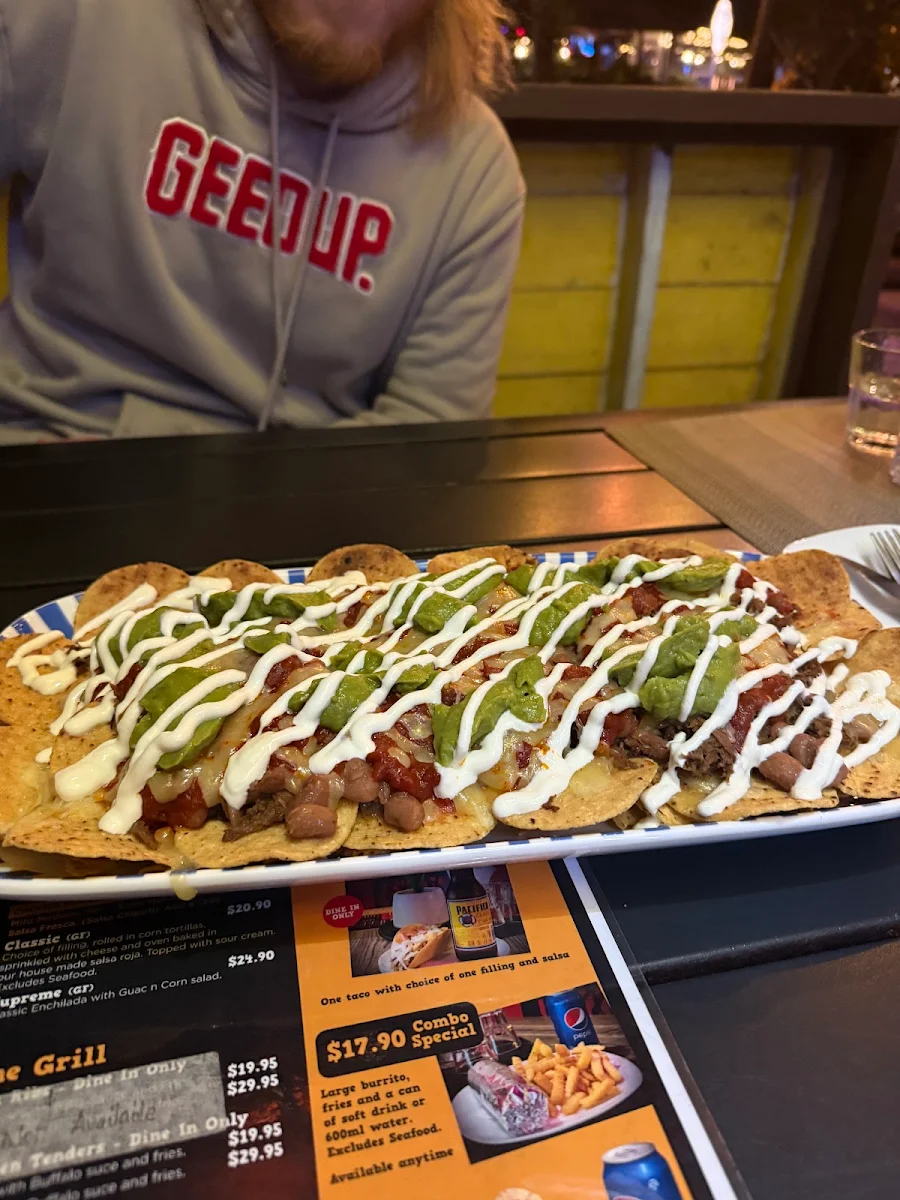 Menu, Taco Boy