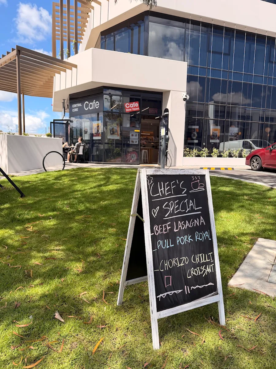 Menu, Central Core Cafe