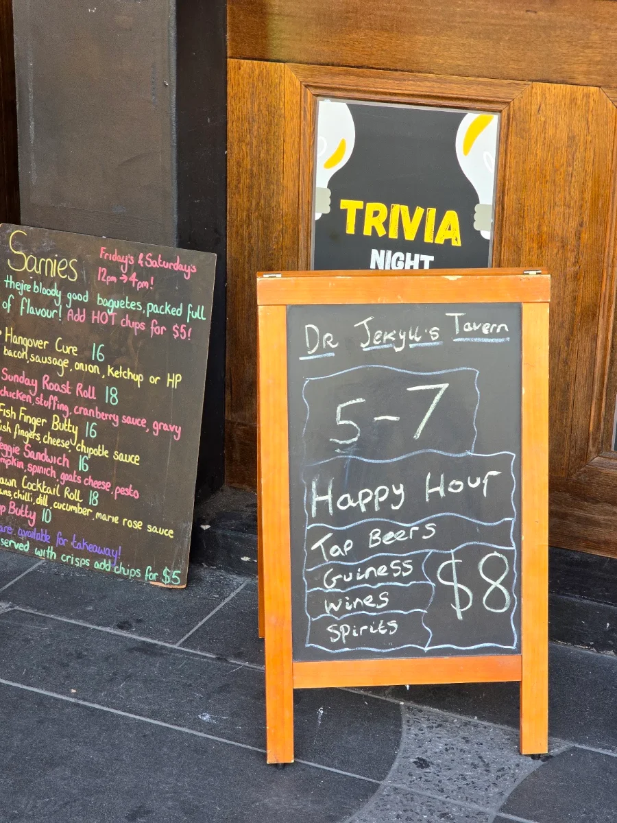 Menu, Jekyll & Hyde