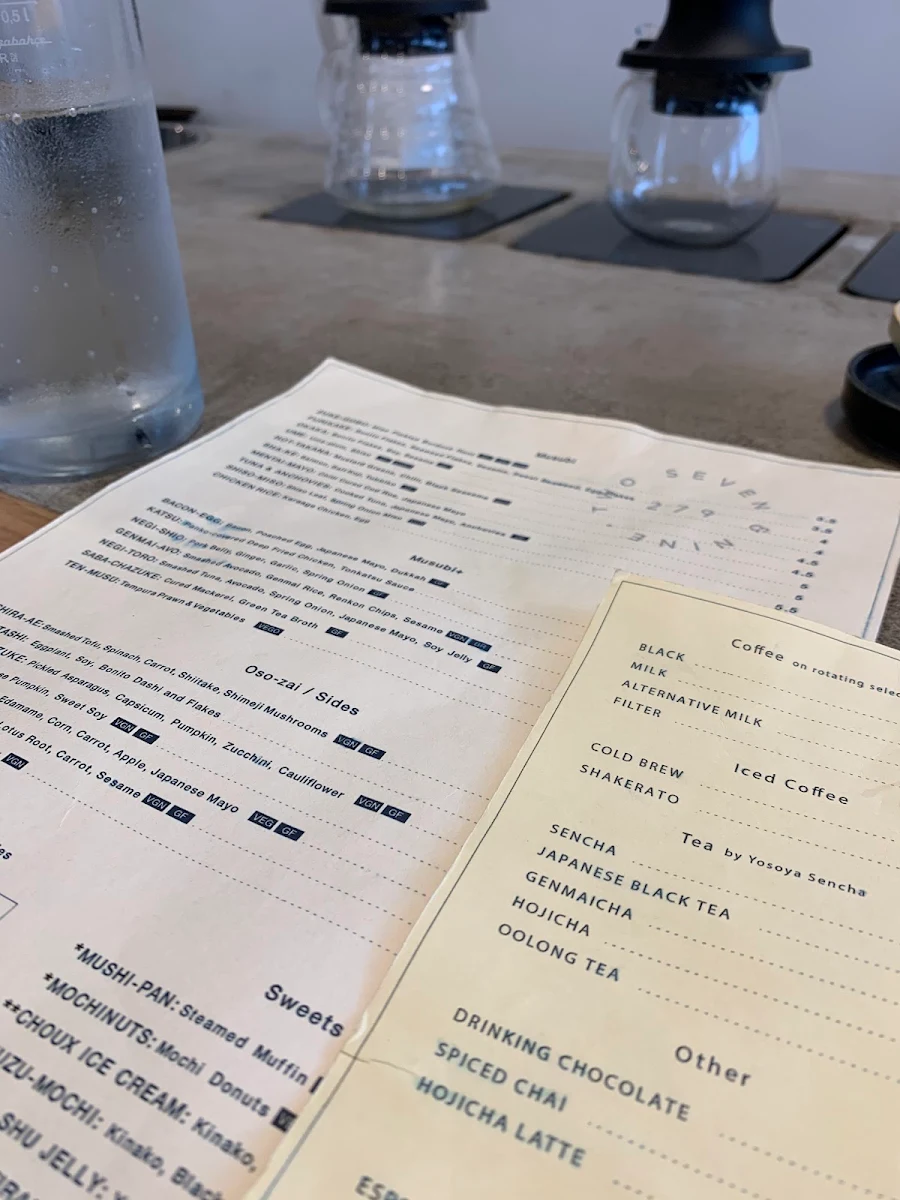 Menu, 279