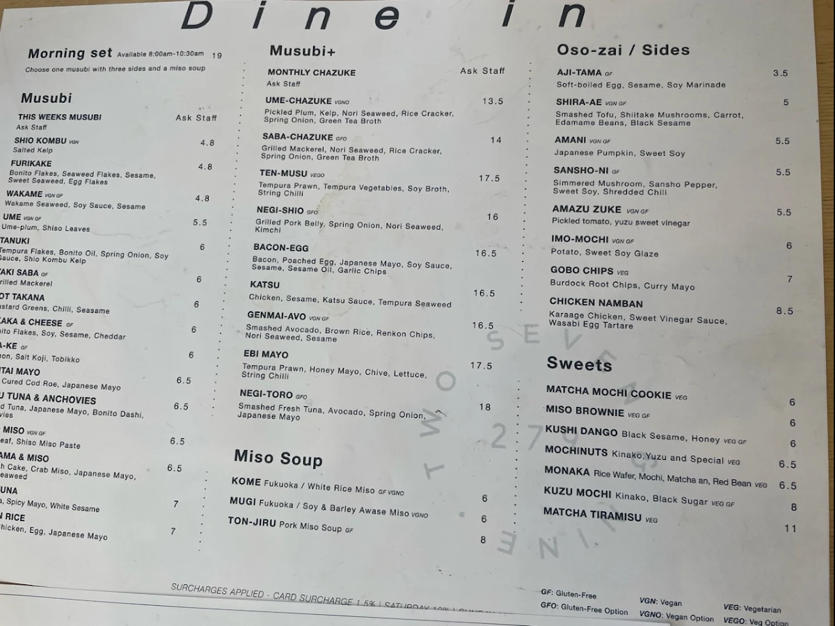 Menu, 279